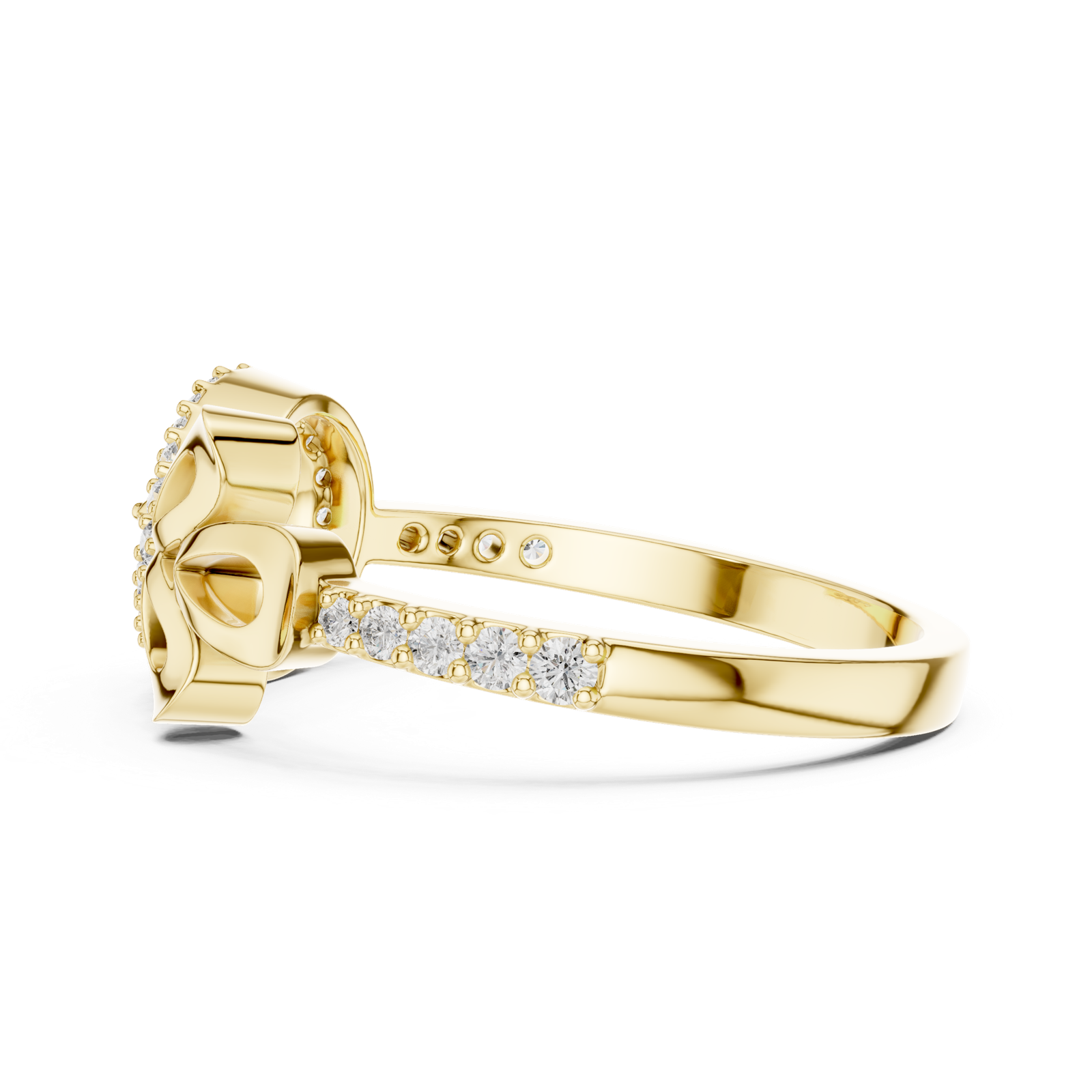 Gold Ring LR-01 (90), Yellow Gold, view 3