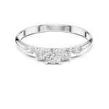 Gold Ring HLR-89, White Gold, view 4