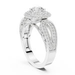 Gold Ring DDLR-777, White Gold, view 1