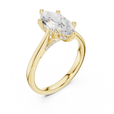 Gold Ring DDLR-985, Yellow Gold, view 2