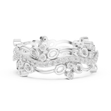 Gold Ring R44, White Gold, view 3