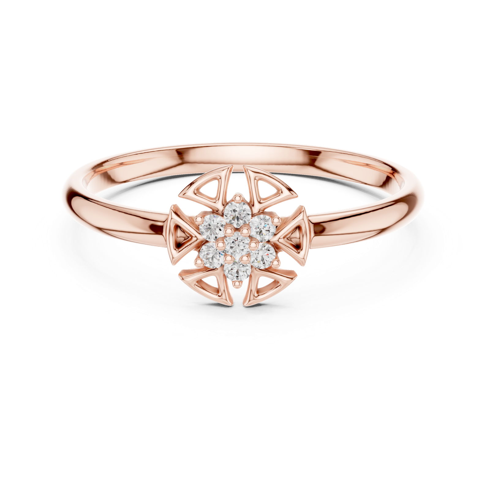 Gold Ring 1 (441), Rose Gold, view 4