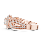Gold Ring DDLR-777, Rose Gold, view 3
