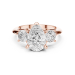 Gold Ring DDLR-903, Rose Gold, view 4