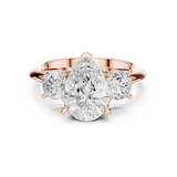 Gold Ring DDLR-903, Rose Gold, view 4