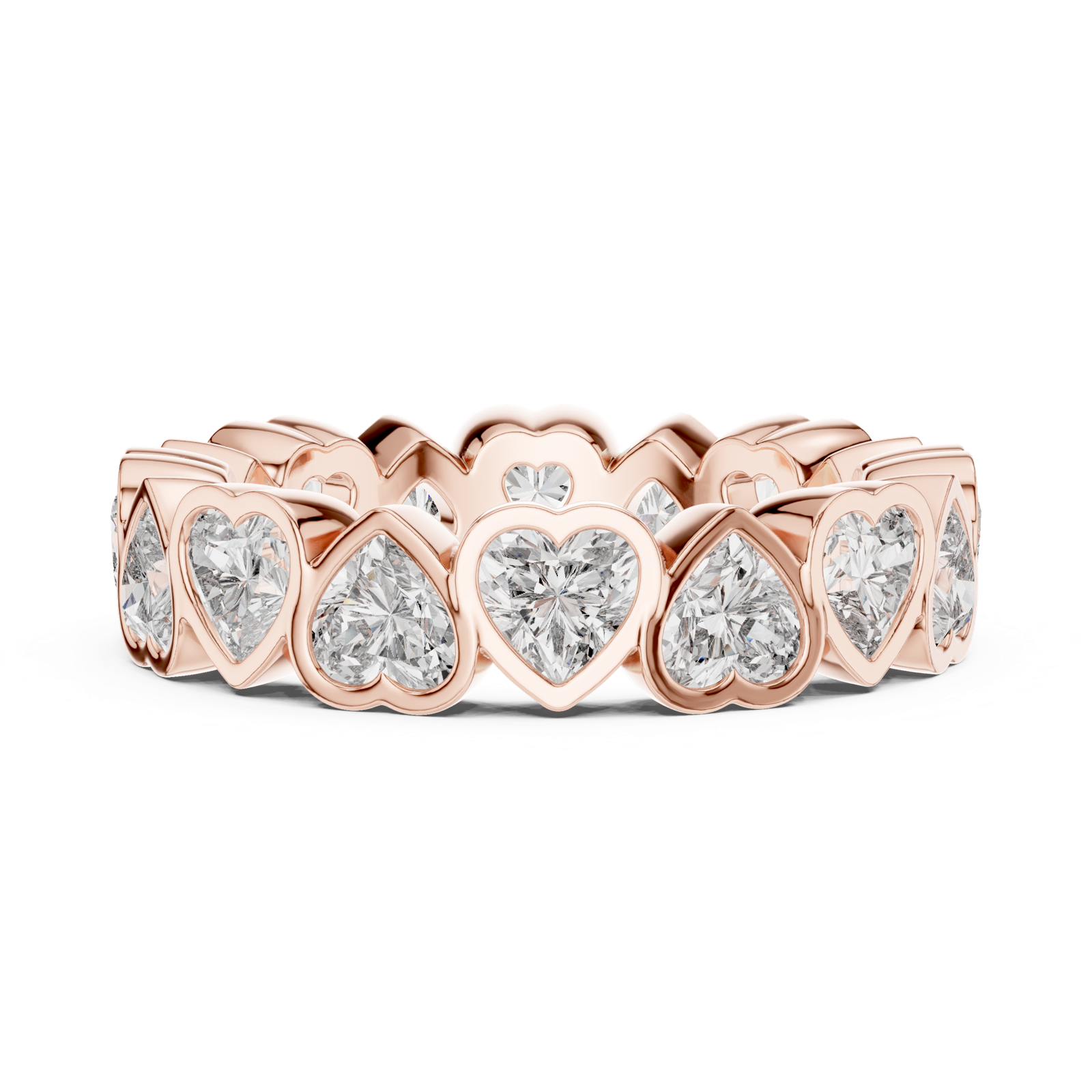 Gold Ring DDLR-218, Rose Gold, view 3