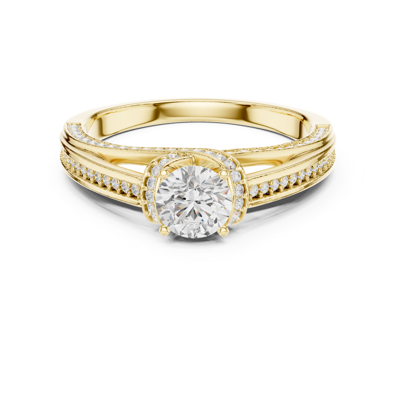 Gold Ring LR-0304, Yellow Gold