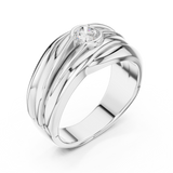 Gold Men's Ring GGR-0020, White Gold, view 2