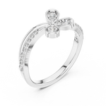 Gold Ring 12-10067@L, White Gold, view 2