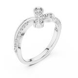 Gold Ring 12-10067@L, White Gold, view 2