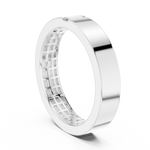 14K Solid Gold Lab Diamond Solitaire Ring, White Gold, view 1