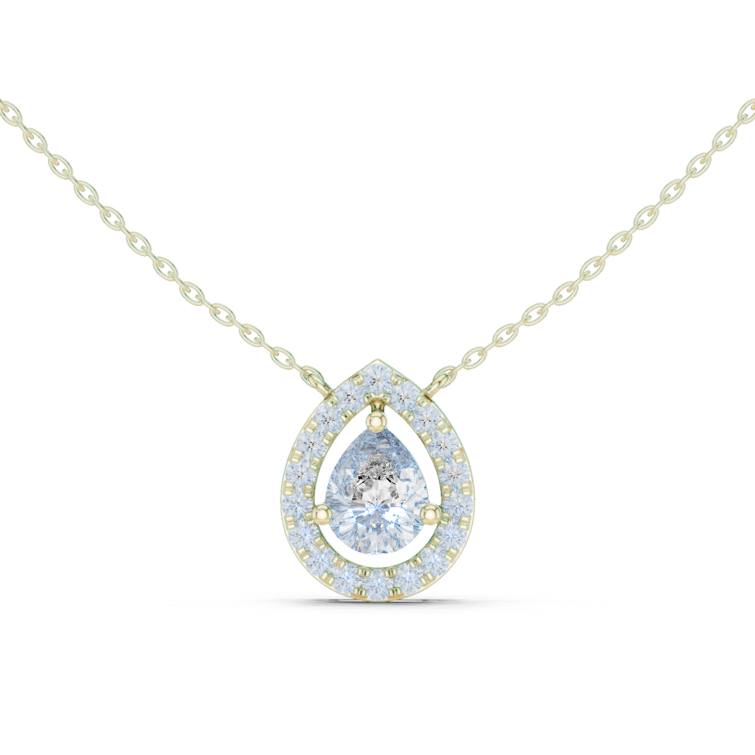 Gold Pendant GPD-0021, Yellow Gold