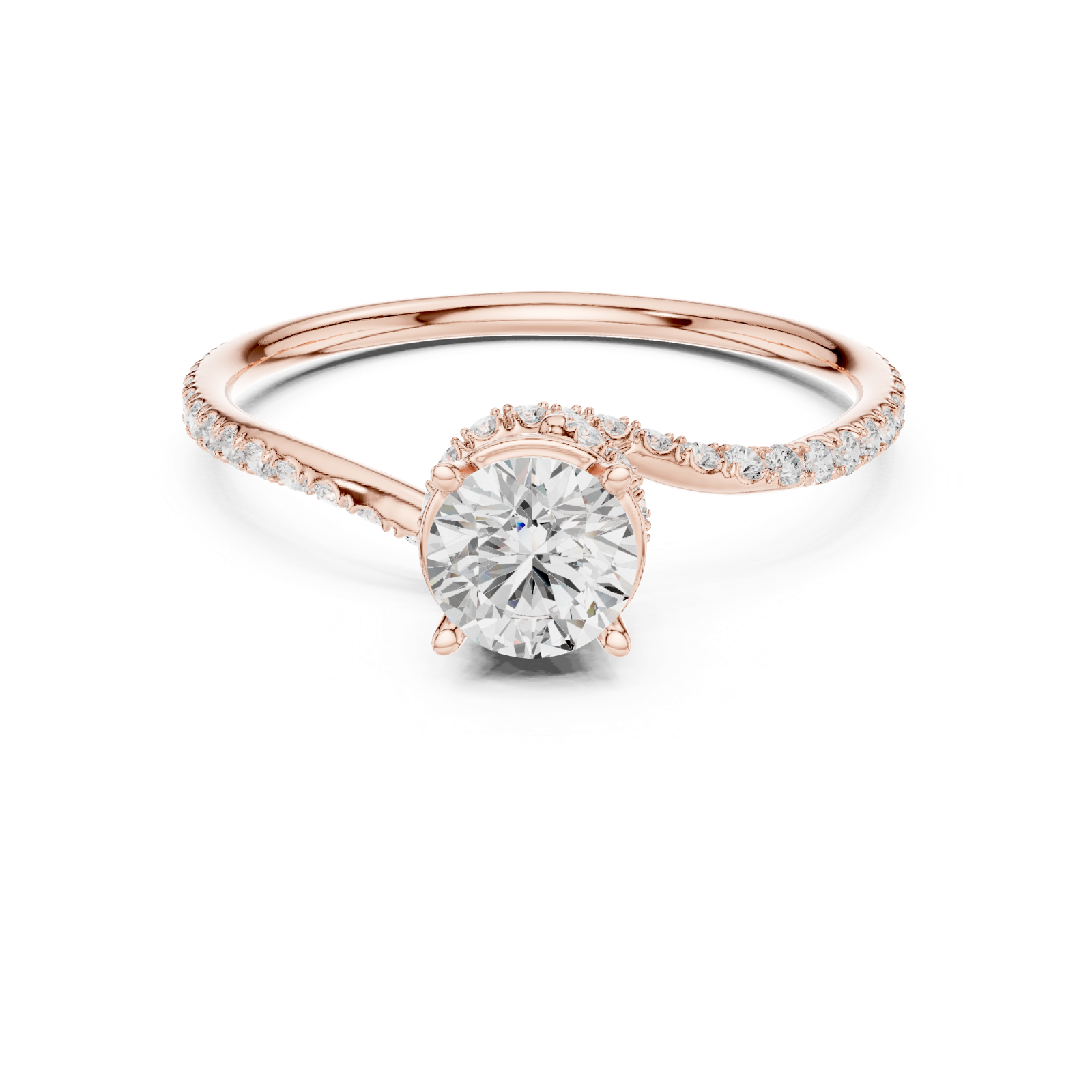 Gold Ring LR-0341, Rose Gold