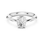 Gold Ring DDLR-573, White Gold, view 4