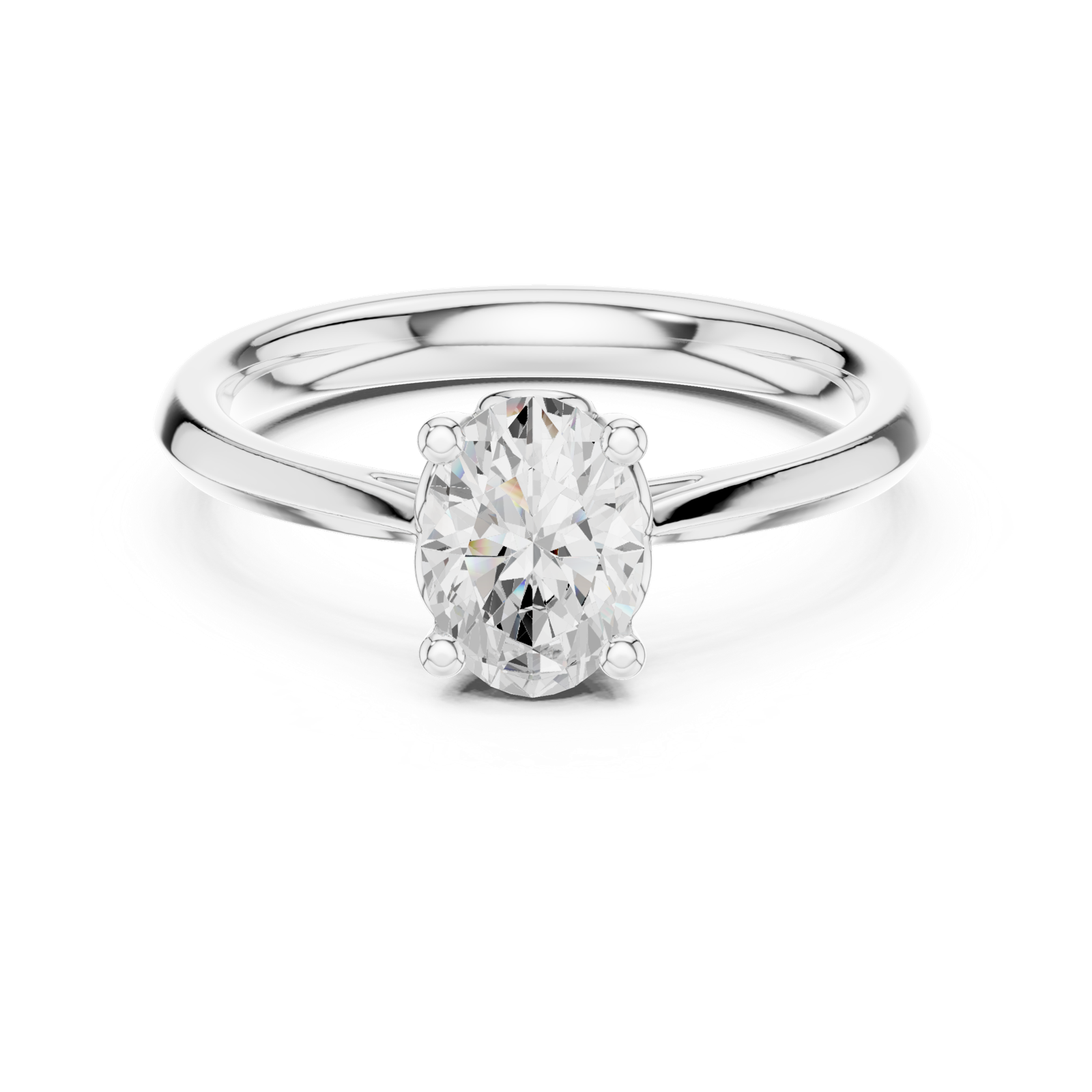 Gold Ring DDLR-573, White Gold, view 4