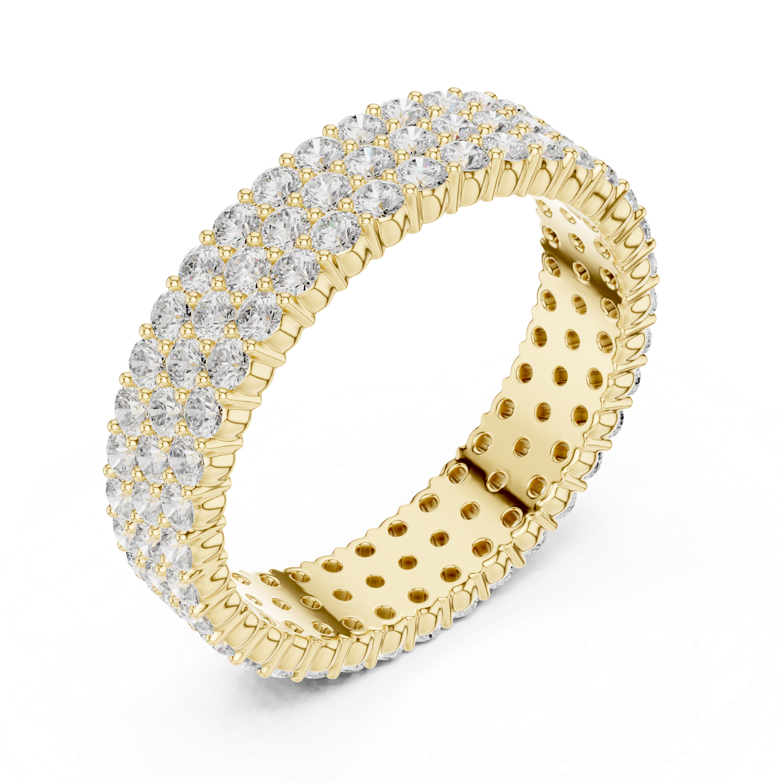 Gold Ring DDLR-422, Yellow Gold, view 2