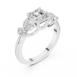 Gold Ring DDLR-1110, White Gold, view 2