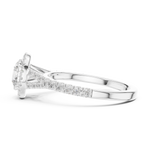 Gold Ring DDLR-914, White Gold, view 3