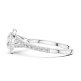 Gold Ring DDLR-914, White Gold, view 3