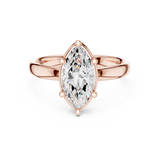 Gold Jewelry L36-10, Marquise center stone, Rose Gold, view 4