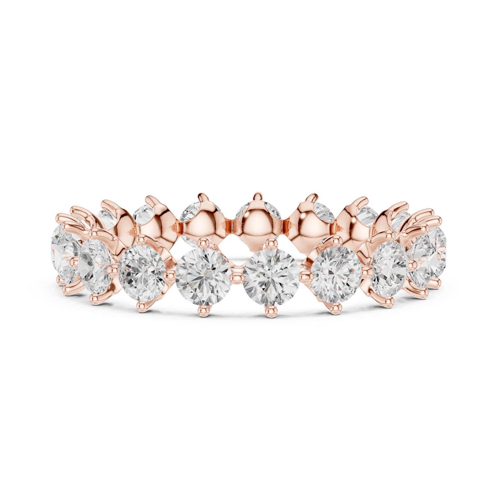 Gold Ring DDLR-373, Rose Gold, view 3