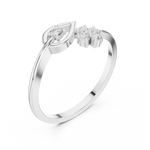 Gold Ring HLR-79, White Gold, view 2