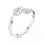 Gold Ring HLR-79, White Gold, view 2