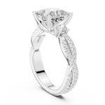 Gold Ring DDLR-1038, White Gold, view 1