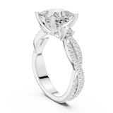 Gold Ring DDLR-1038, White Gold, view 1