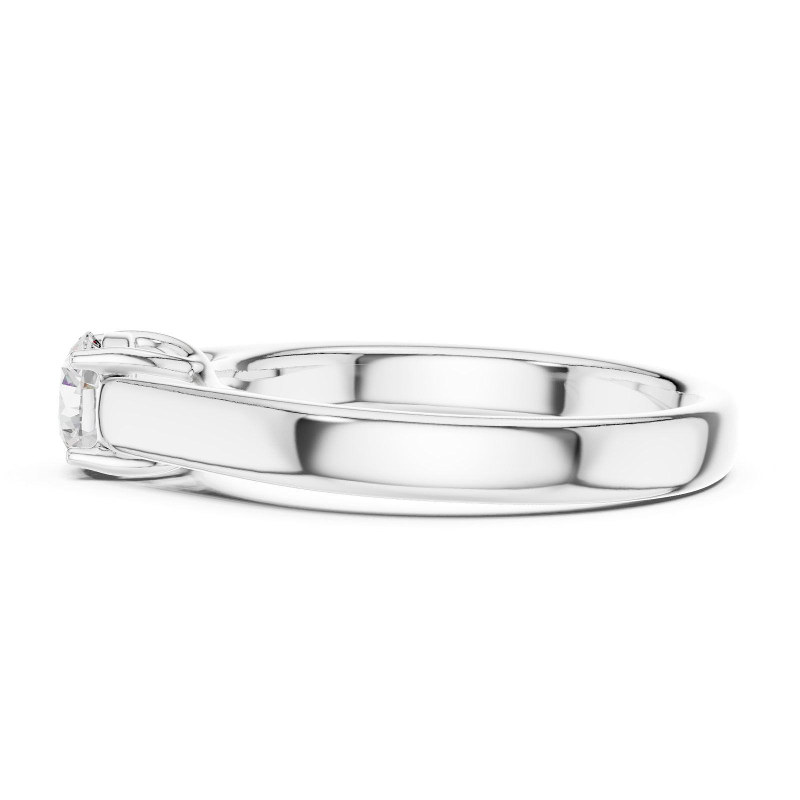 Gold Ring LR-0229, White Gold, view 3