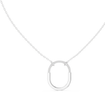 Gold Pendant 12-10002P, White Gold, view 1