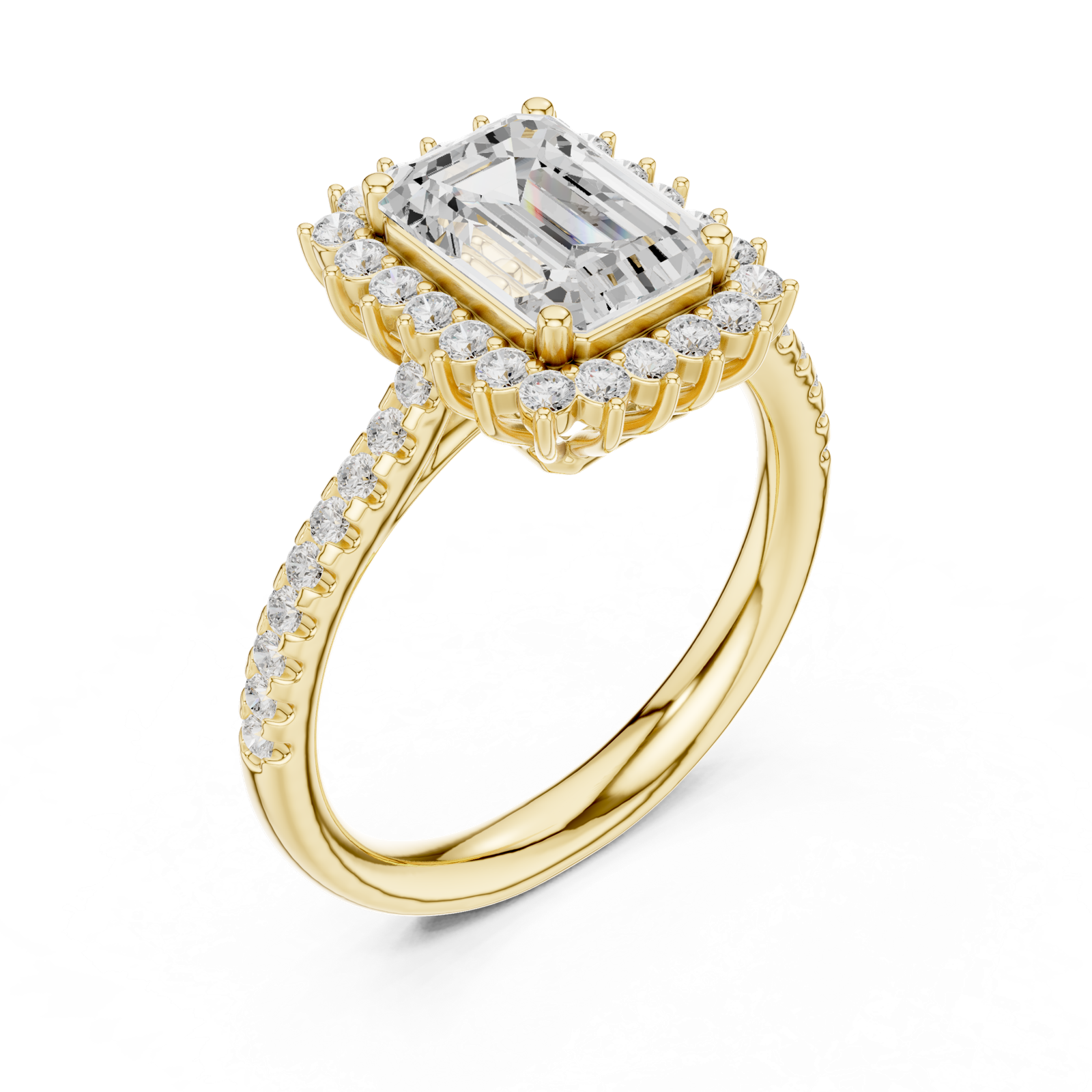 Gold Ring DDLR-731, Yellow Gold, view 2