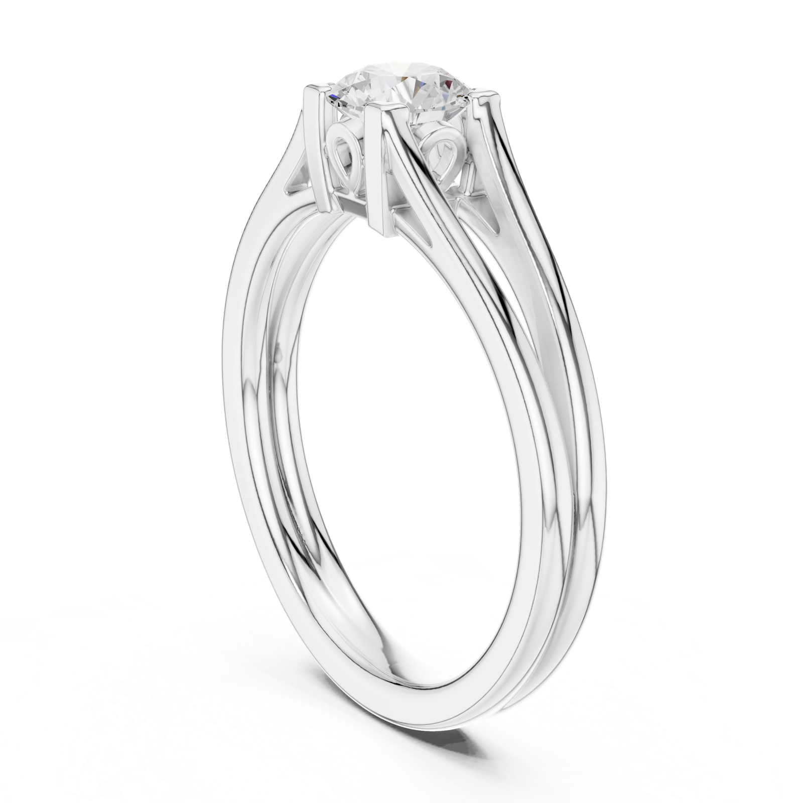 Gold Ring DDLR-545, White Gold
