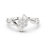 Gold Ring DDLR-826, White Gold