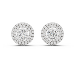 Gold Earrings ER-0017, White Gold