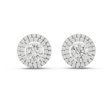 Gold Earrings ER-0017, White Gold