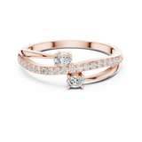 Gold Ring Ledis Ring, Rose Gold, view 4