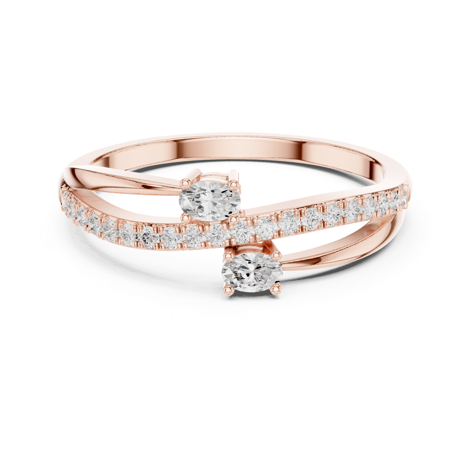 Gold Ring Ledis Ring, Rose Gold, view 4