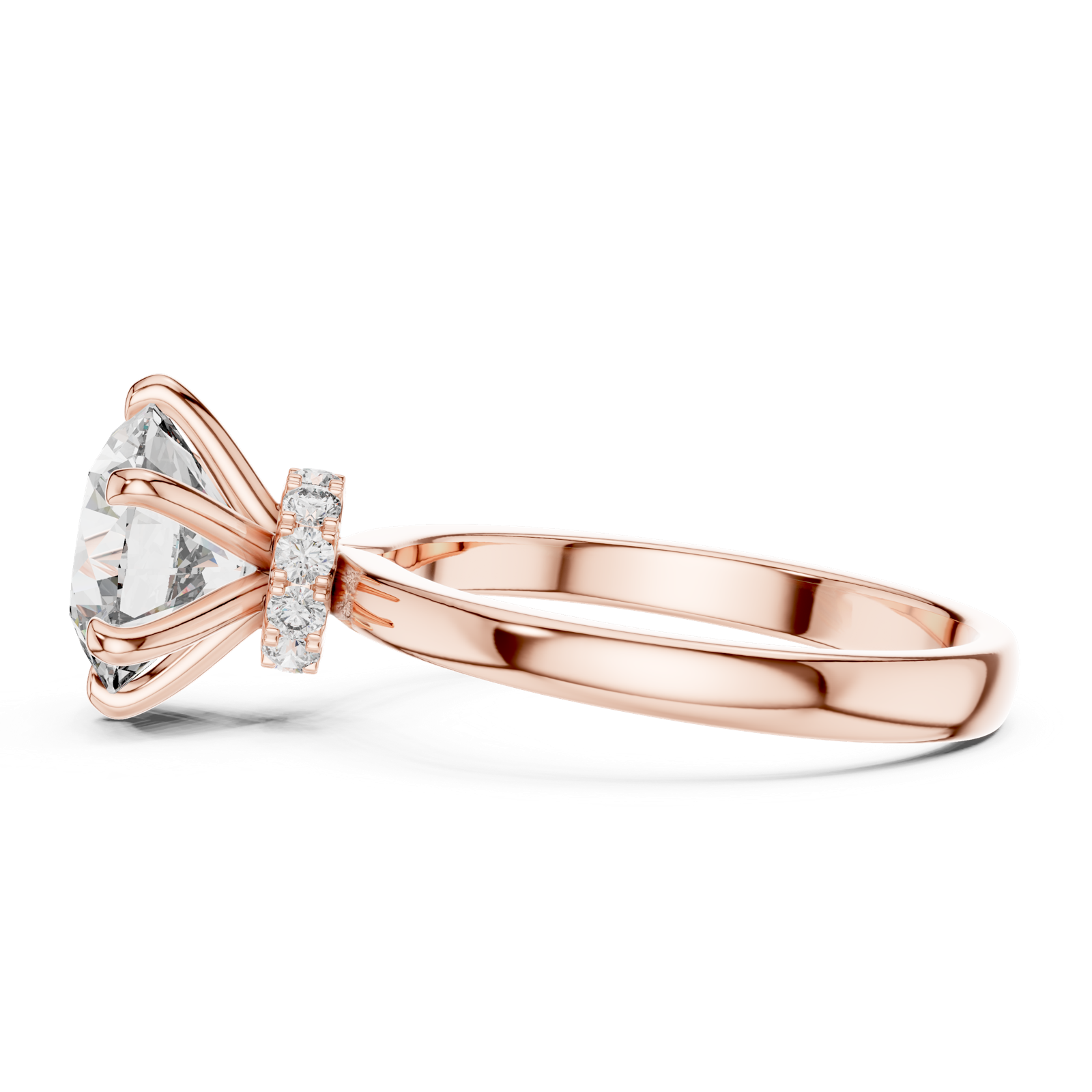 Gold Ring LR-0171, Rose Gold, view 3