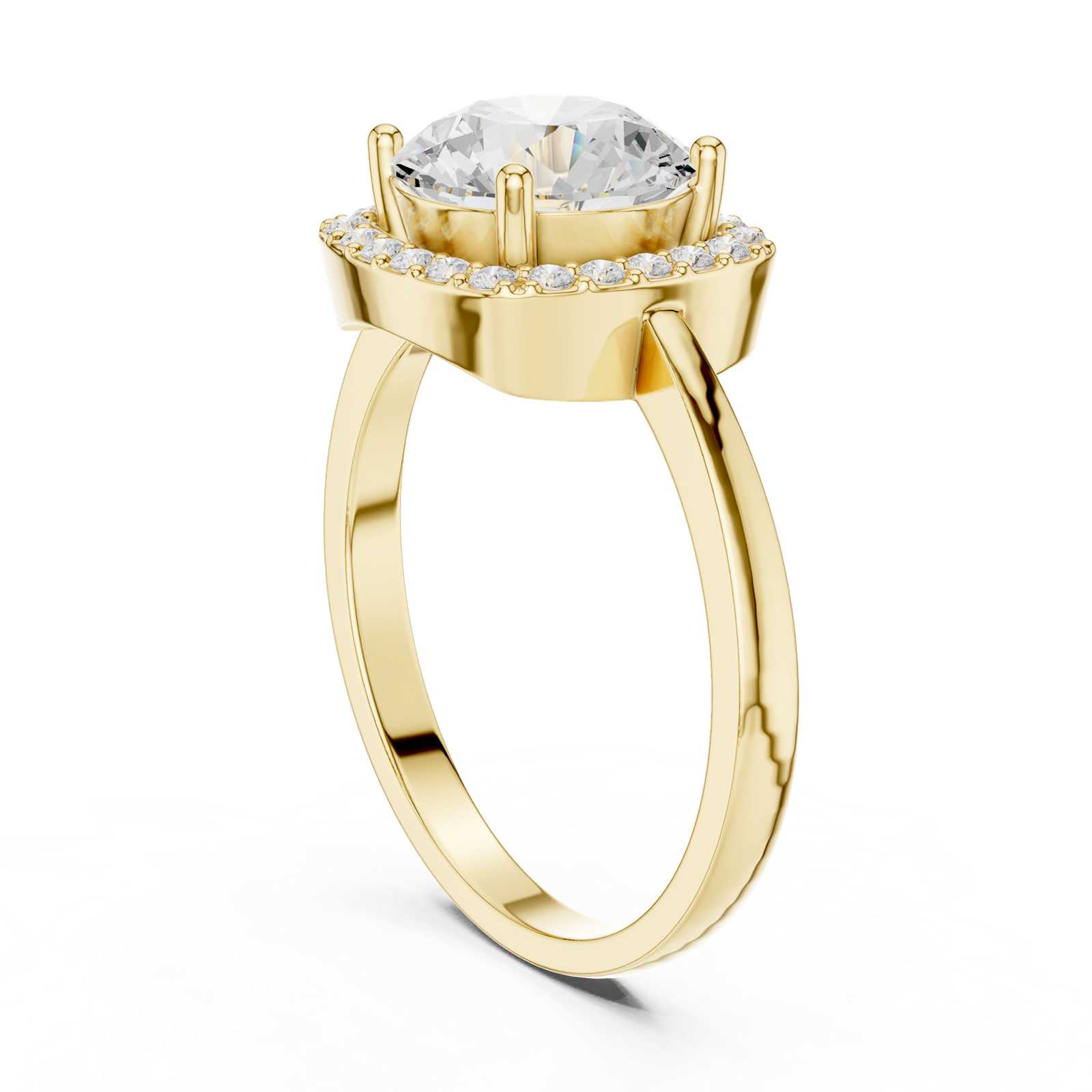 Gold Ring DDLR-809, Yellow Gold, view 1