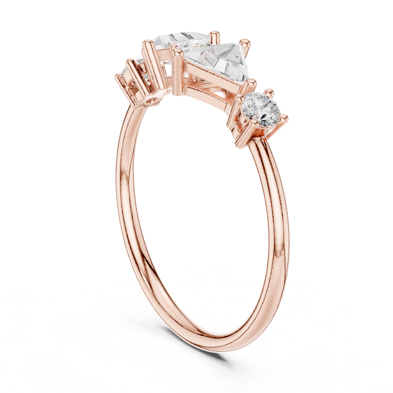 Gold Ring HLR-239, Rose Gold