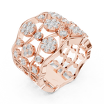 Gold Ring DDLR-813, Rose Gold, view 2