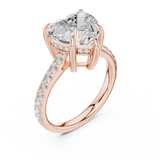 Gold Ring DDLR-1025, Rose Gold, view 2