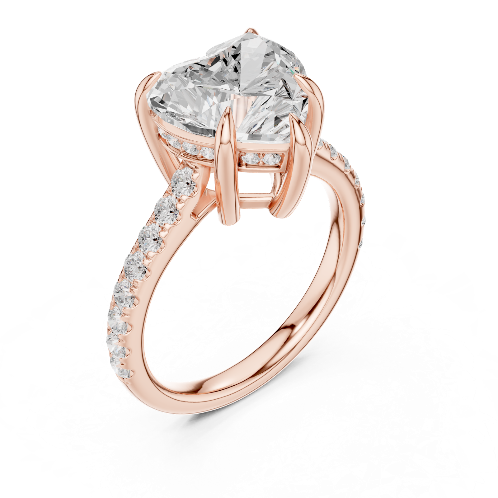 Gold Ring DDLR-1025, Rose Gold, view 2