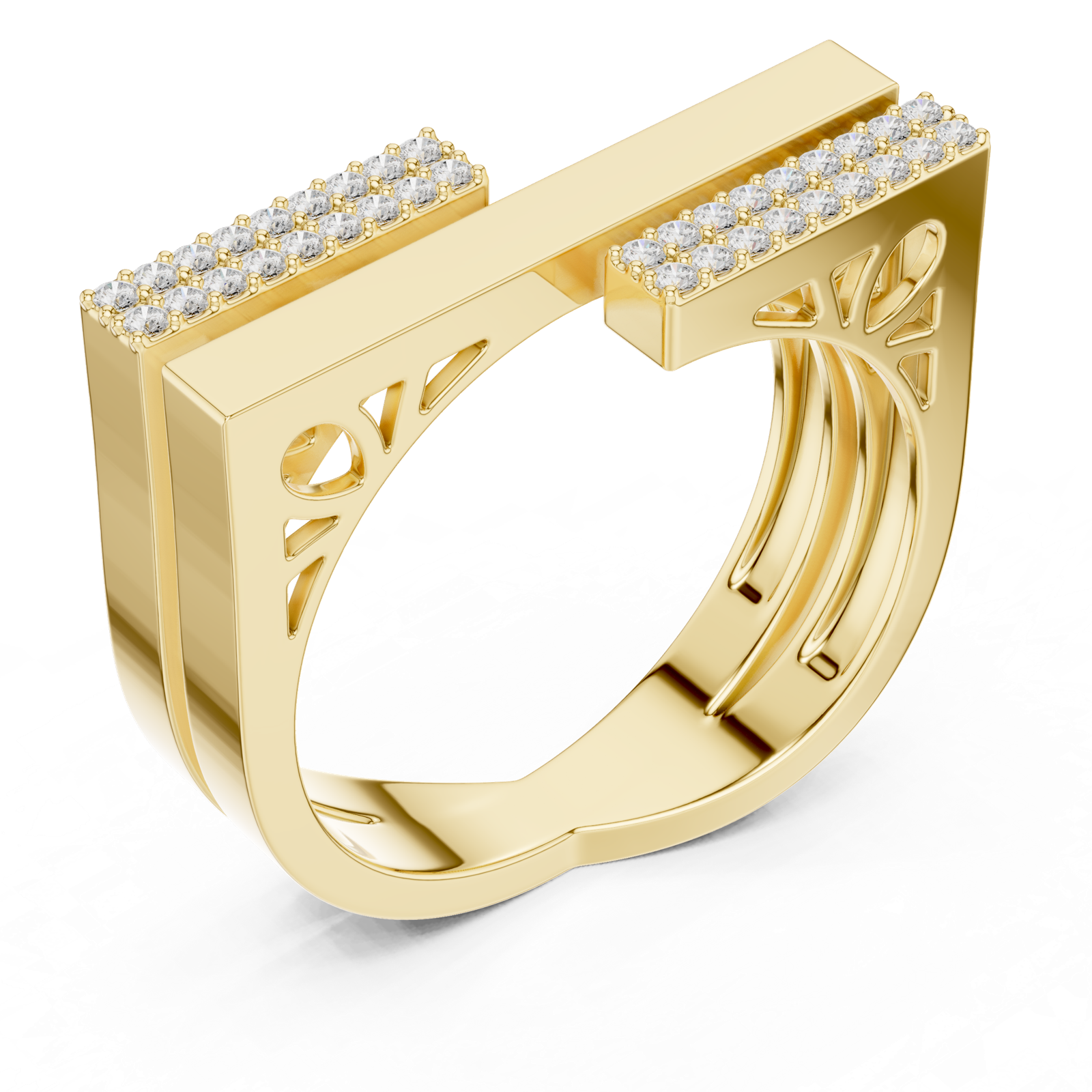 Gold Ring SBWR(32), Yellow Gold, view 2