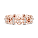 Gold Ring R33, Rose Gold, view 3