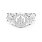 Gold Ring 12-10002@L, White Gold, view 4