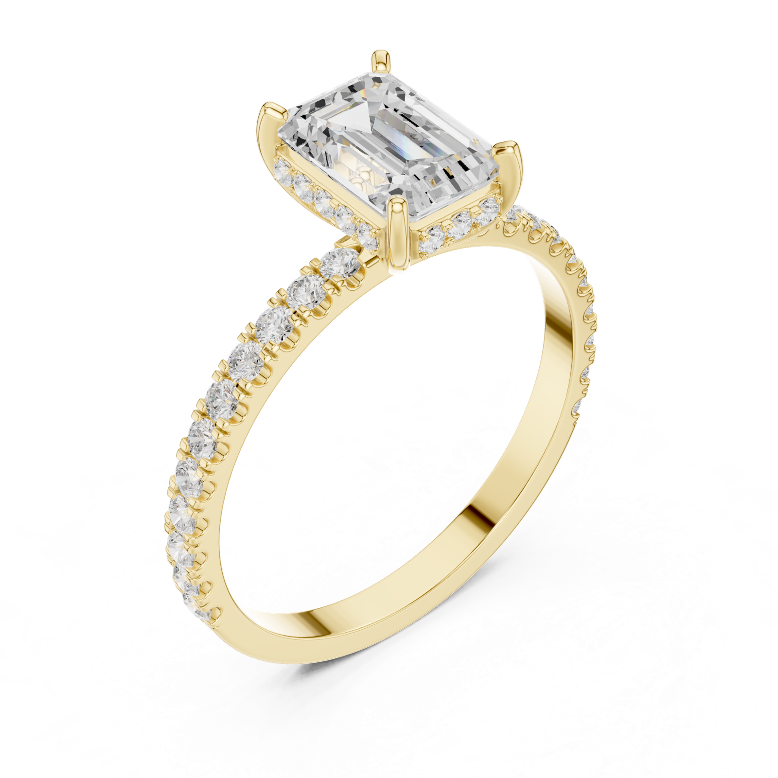 Gold Ring DDLR-1065, Yellow Gold, view 2