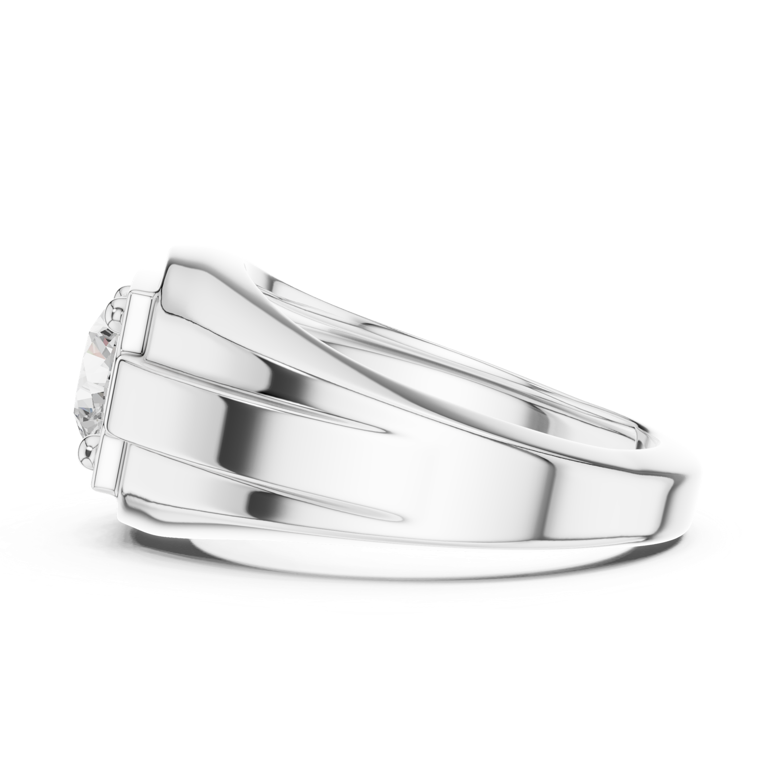 Gold Ring SBMR(21), White Gold, view 3