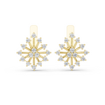 Gold Earrings L03-11, Yellow Gold
